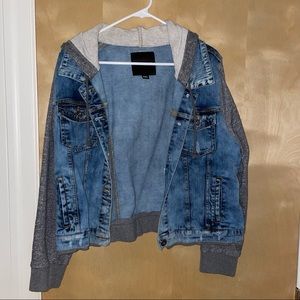 Maurices hoodie jean jacket